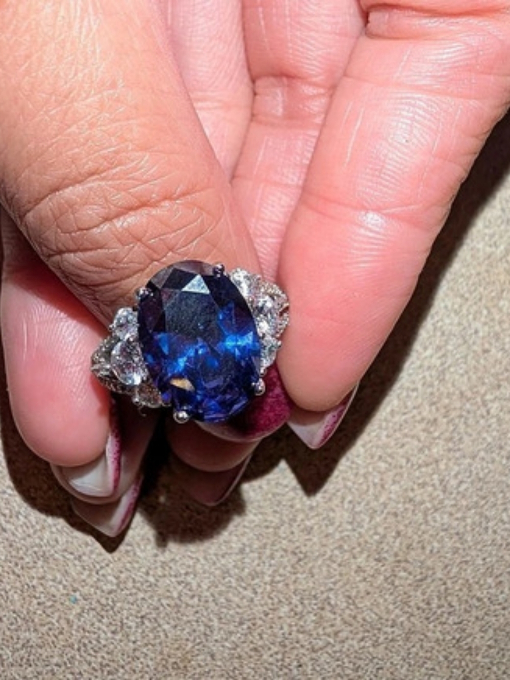 Blue Statement Ring